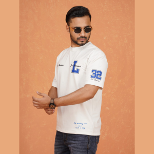 Premium Drop Shoulder T-Shirt White