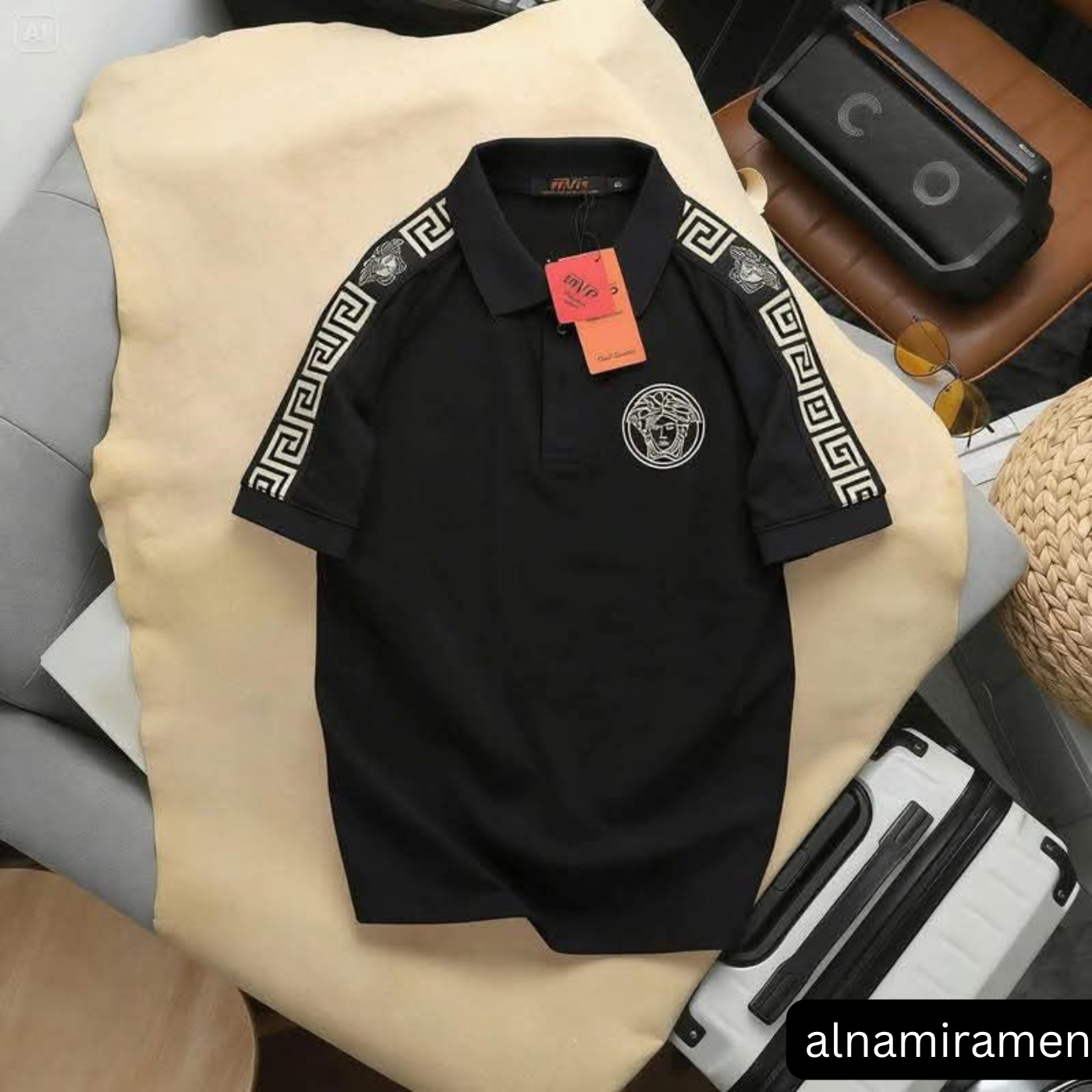 Premium Black Polo T-Shirt for Men